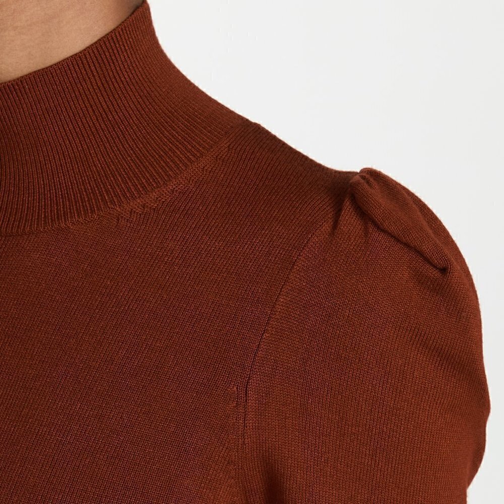 Caroline Constas Ivy Mock Neckline Long Sleeve Sienna Pullover Sweater NWT Small - Picture 5 of 11